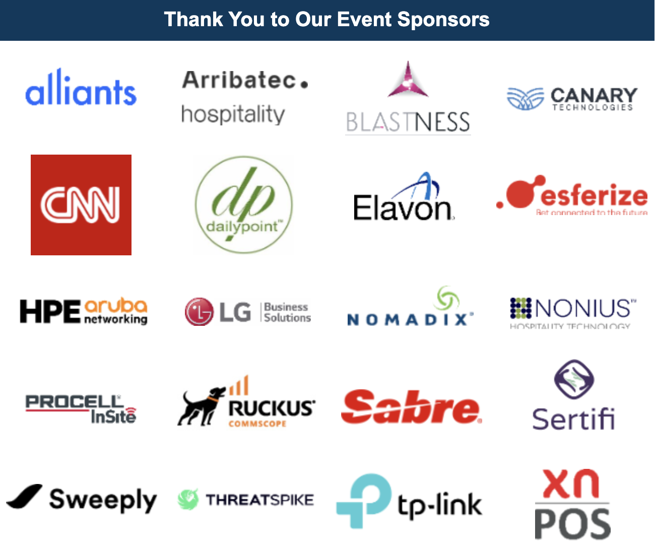 HTNG Connect: Europe - Sponsors