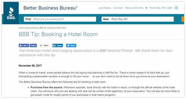 Better Business Web Site Screen Shot