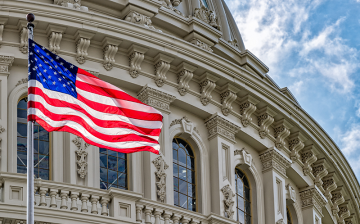 Capitol and flag